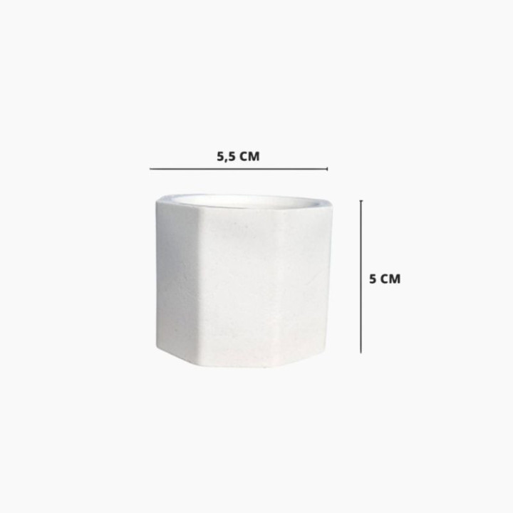 Kit Vasinhos de Gesso para Artesanato, Lembrancinhas e Velas