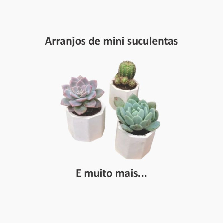 Kit Vasinhos de Gesso para Artesanato, Lembrancinhas e Velas