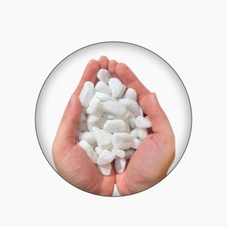 🪨 Seixo Nº 1 Branco – Pedra Decorativa para Jardim, Aquário e Artesanato | 1kg