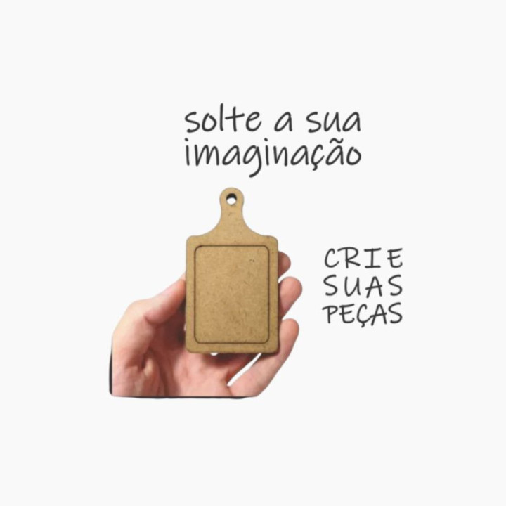 Mini Tábua de Carne MDF 3mm – Lembrancinha Artesanato e Imã