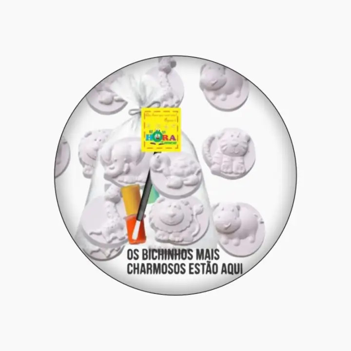 Sacolinha Surpresa Bichinhos para Pintar | Com Gesso, Tinta e Pincel