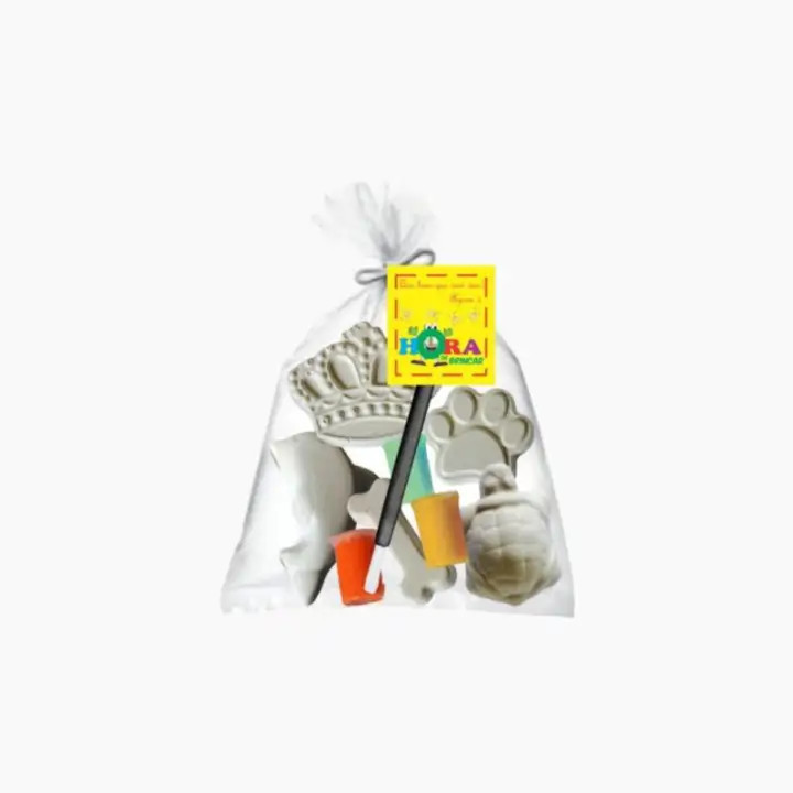 Sacolinha Surpresa Vamos Pintar Pintar | Com Gesso, Tinta e Pincel