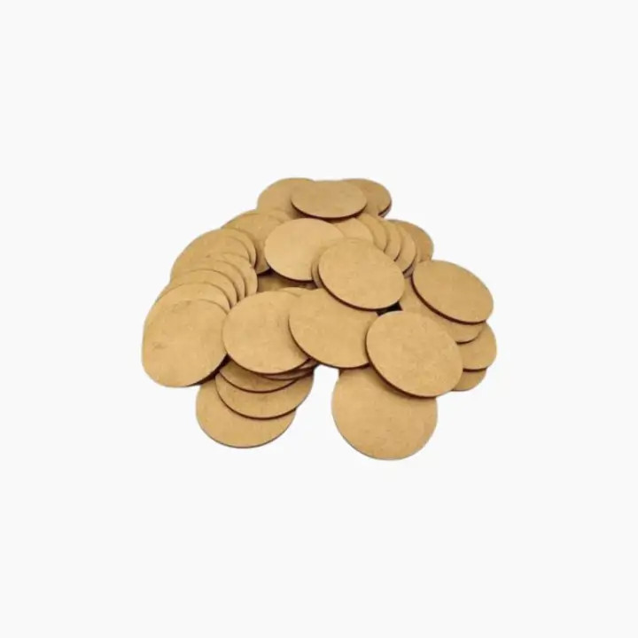 🪵 Bolachas de MDF 3mm Sem Furo – Cortadas a Laser para Artesanato e Brindes Criativos
