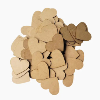 💖Coração MDF 3x3cm — Ideal para Artesanato, Lembrancinhas e Apliques